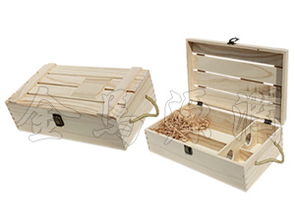 橡胶木精品双支木盒